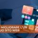 In primo piano è presente un pc con elementi legati all'UX e UI. In sovraimpressione, il testo "Come migliorare l'UX del tuo sito web"