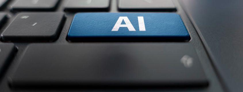 cos-e-l-intelligenza-artificiale Immagine di una tastiera con la scritta "AI"