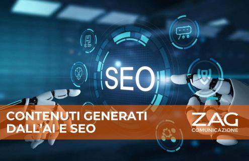 Mani robotiche che evidenziano elementi SEO